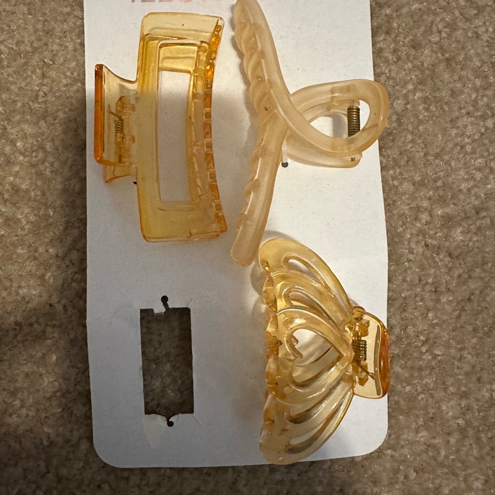 Ulta Beauty Hair Clips - Translucent Orange